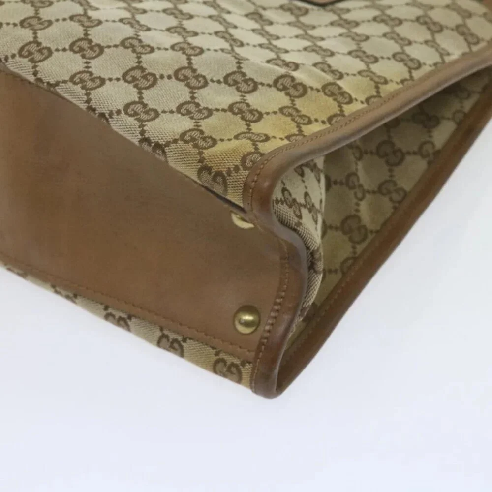 GUCCI GG Canvas Shoulder Bag Beige 110292 Auth 61802 - Picture 4 of 16